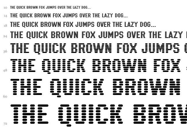 K22 Xanthus font waterfall